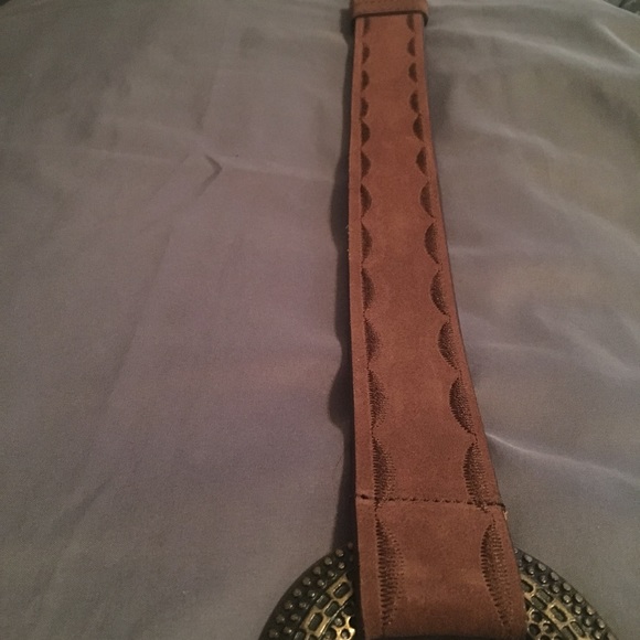 Genuine leather brown belt main image 8